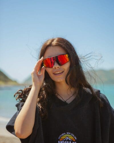 Moana Road Roadsters Blk w/Orange lens Sunnies