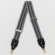 Stella + Gemma Bag Strap Aztec Black/White