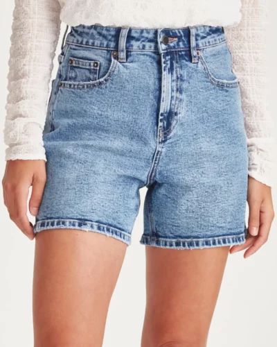 JunkFood Jeans Lucy Shorts Blue