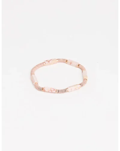 Stella + Gemma Blush Hematite Stone Bracelet