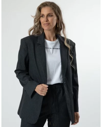 Stella + Gemma Charcoal Sparkle Monaco Blazer