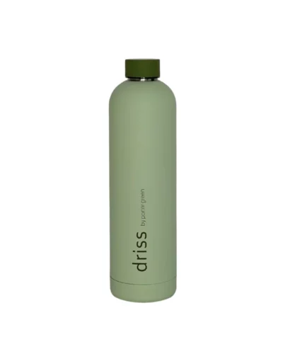 Hā Naturally Sage + Olive Driss Insulated Stainless Steel Water Bottle