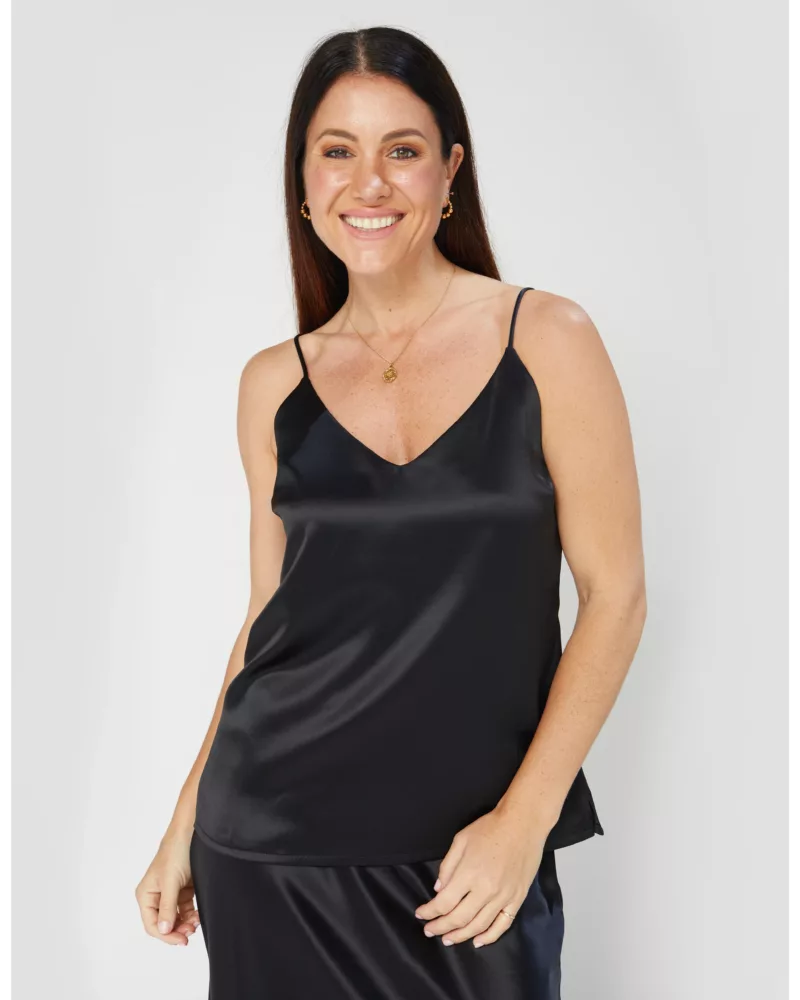 Dear Sutton Black Maddie Top