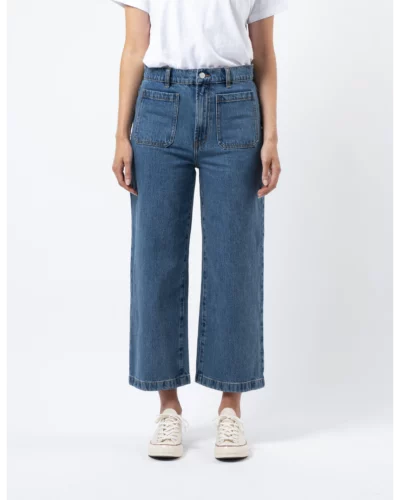 Stella + Gemma Deep Blue Kendall Cropped Jean