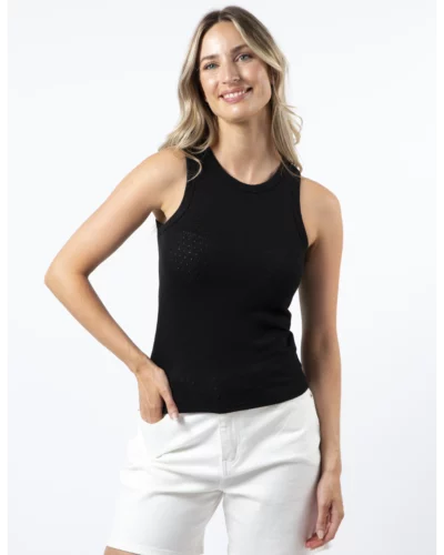 Stella + Gemma Black Sage Tank