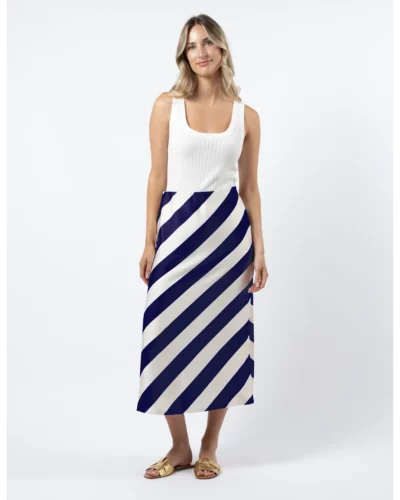 Stella + Gemma Navy/White Stripe Erin Skirt