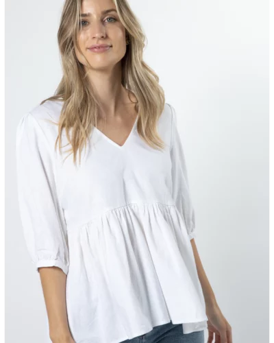 Stella + Gemma White Bettina Shirt