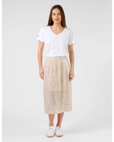 Stella + Gemma Champagne Sequins Crystal Skirt