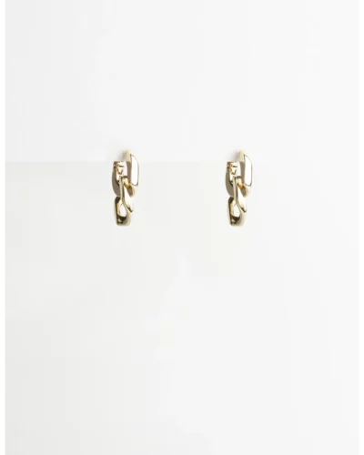 Stella + Gemma Gld Chunky 2 link Chain Earrings