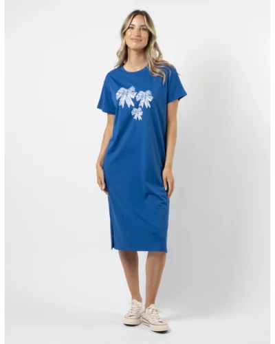 Stella + Gemma Deep Blue Bowtiful Blue Maxie Tee Dress