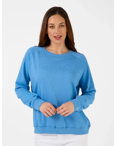 Stella + Gemma Logo Sky Classic Sweater