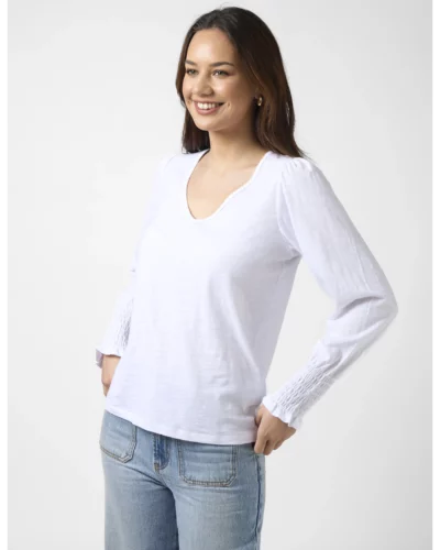 Stella + Gemma White Maeve Top