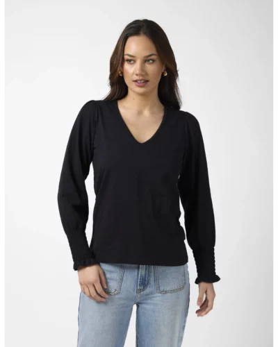 Stella + Gemma Black Maeve Top