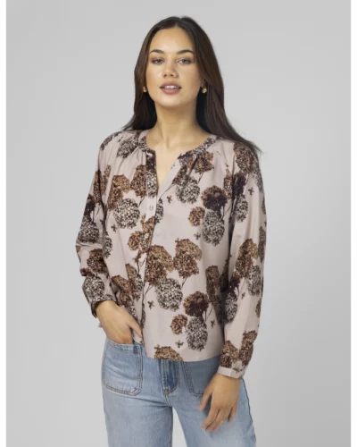 Stella + Gemma Blush Hydrangea Connie Blouse