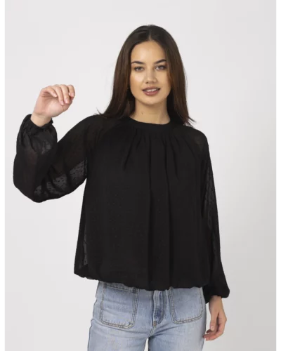 Stella + Gemma Black Pippa Blouse