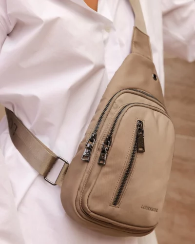 Louenhide Beige Boyd Nylon Sling Bag