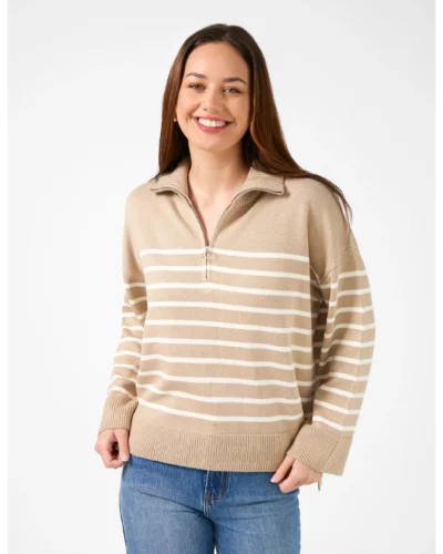 Stella + Gemma Oat Holland Jumper