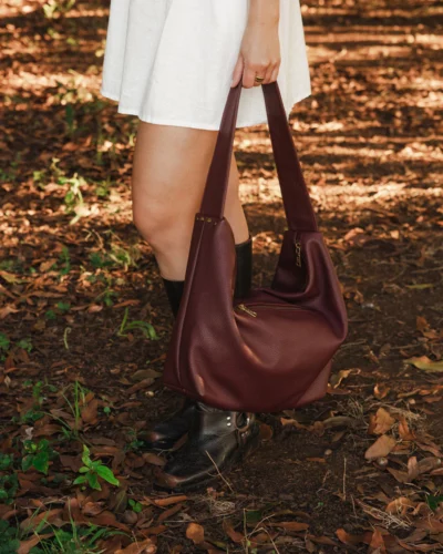 Louenhide Burgundy Morgan Shoulder Bag