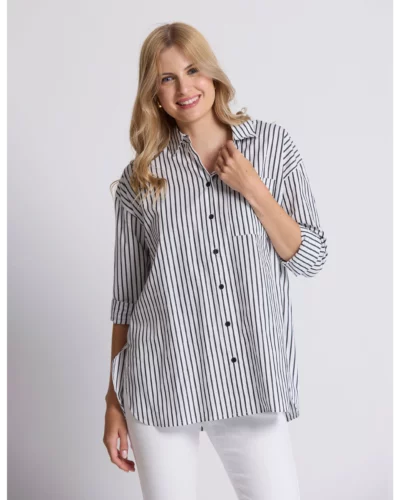 Stella + Gemma Black & White Stripe Estella Shirt