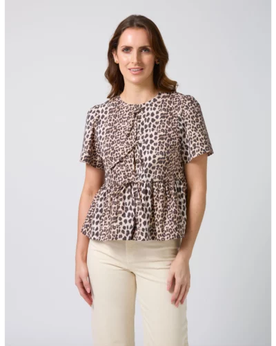 Stella + Gemma Leopard Eva Blouse