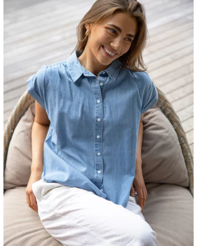 Stella + Gemma Light Wash Kelly Blouse