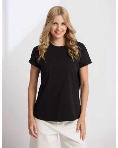 Stella + Gemma Black Soho Cuff Crew