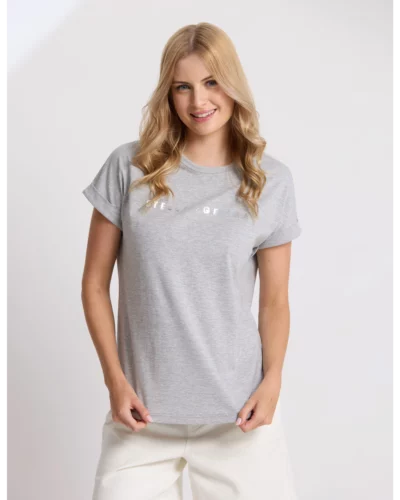 Stella + Gemma Grey Marle Soho Cuff Crew