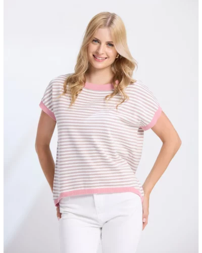Stella + Gemma Rose Stripe Laneway Top
