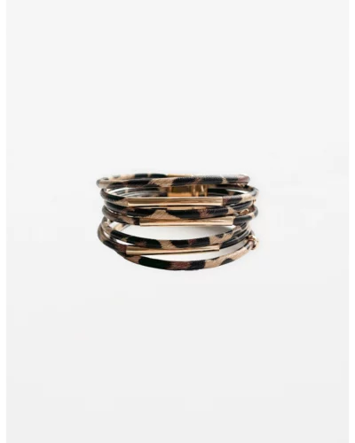 Stella + Gemma Brown Leopard Bracelet