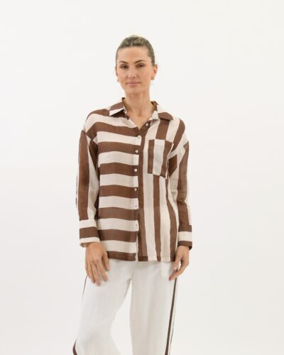 Worthier Faye - Coco/Cream Shirt