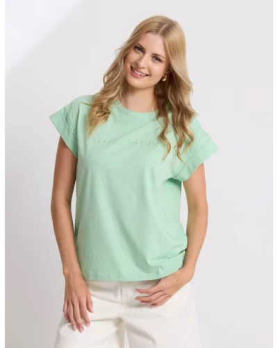 Stella + Gemma Snifter Green Cuff Tee