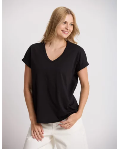 Stella + Gemma Black Soho Cuff V Tee