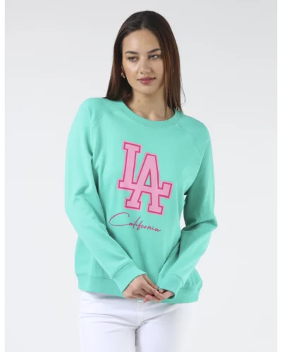 Stella + Gemma Mint LA California Classic Sweater