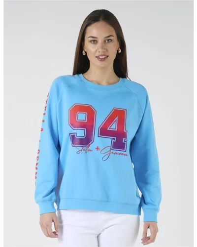 Stella + Gemma Classic Ombre Varsity sky blue