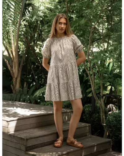 Stella + Gemma Olive Dress - Dubai Desert