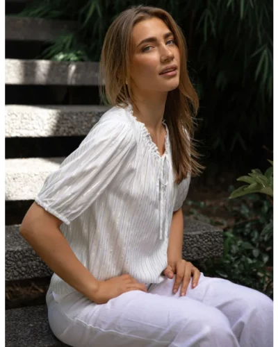 Stella + Gemma Arlo Blouse - Santorini Stripe