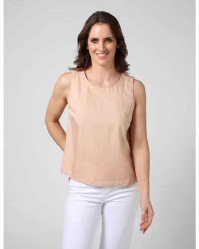 Stella + Gemma Paris Tank - Rose Petal Stripe