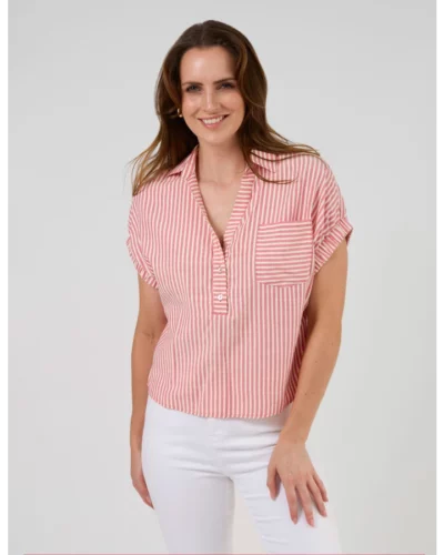 Stella + Gemma Gisele Shirt - Raspberry