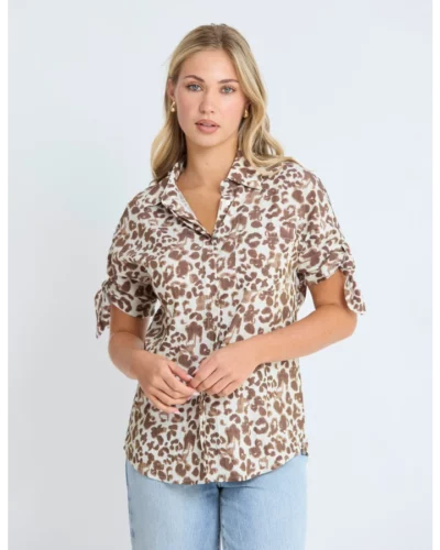 Stella + Gemma Leo Blouse - Summer Leopard