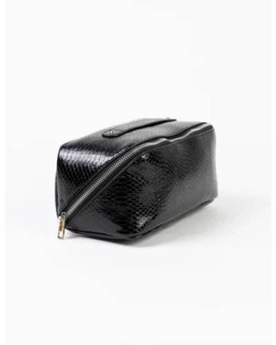 Stella + Gemma Black Croc Voyage Cosmetic Bag