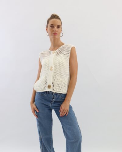 Worthier Etta Vest - White