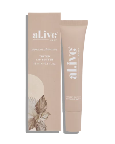 al.ive tinted lip butter - apricot shimmer