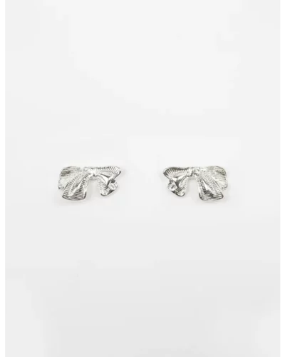 Stella + Gemma Earrings - Silver Bowtiful