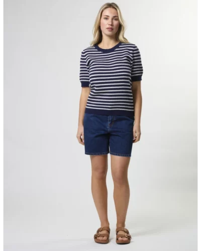 Stella + Gemma Charly Knit - Navy & White Stripe