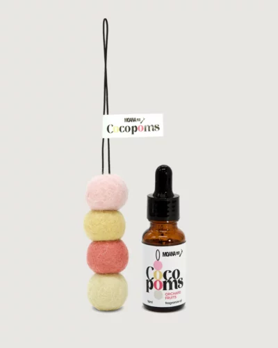 Moana road Coco poms Pink Orchard Fruits