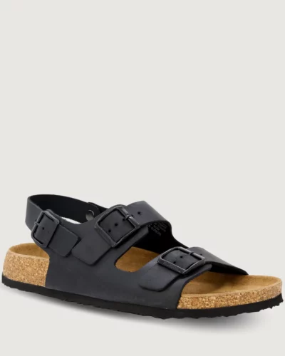 Moana Road Hikoi Sandles Black Leather back Strap