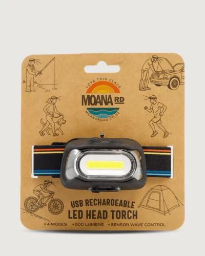 Moana Road LED Head Torch Black Adults