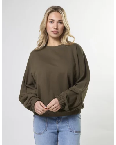 Stella + Gemma Bubble Sweat - Moss