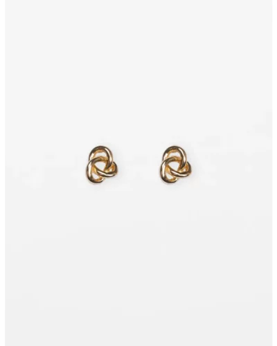 Stella + Gemma Earring Gold Large Knot