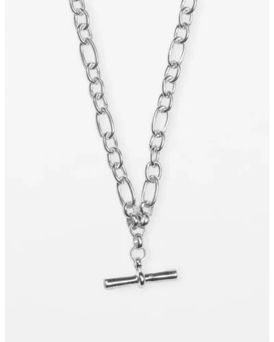 Stella + Gemma Necklace Gold Chunky Fob | Silver